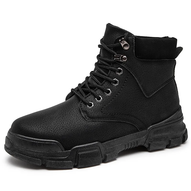

Men Shoes Spring Autumn Boots Retro Style Ankle Boots Lace Up Casual Boots High-top Shoes for Men Wear-resistant Zapatos Boots