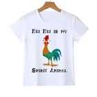 Летняя Детская забавная футболка с мультяшным петухом 2019, дизайнерская футболка с коротким рукавом и 3D принтом для мальчиковдевочекдетей