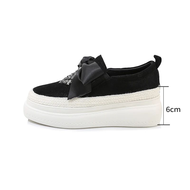 ISNOM/нескользящая женская обувь на плоской резиновой подошве из коровьей кожи