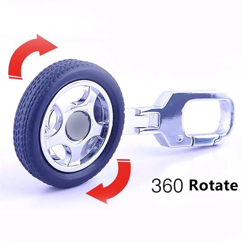 Новинка Универсальный брелок для колес с поворотом на 360 градусов необычный из