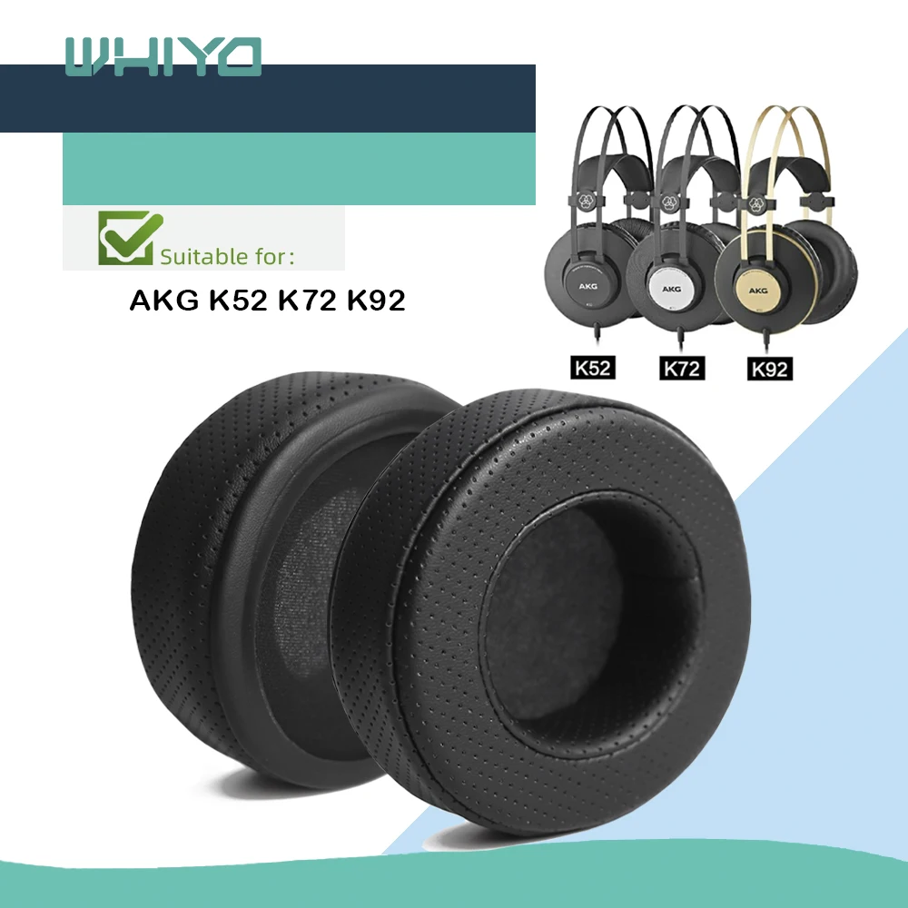 Almofadas de Ouvido para Akg Whiyo Substituição K52 K72 K92 Fones Almofada Manga Veludo Earpad Copos Earmuffes Capa K-52 K-72 K-92