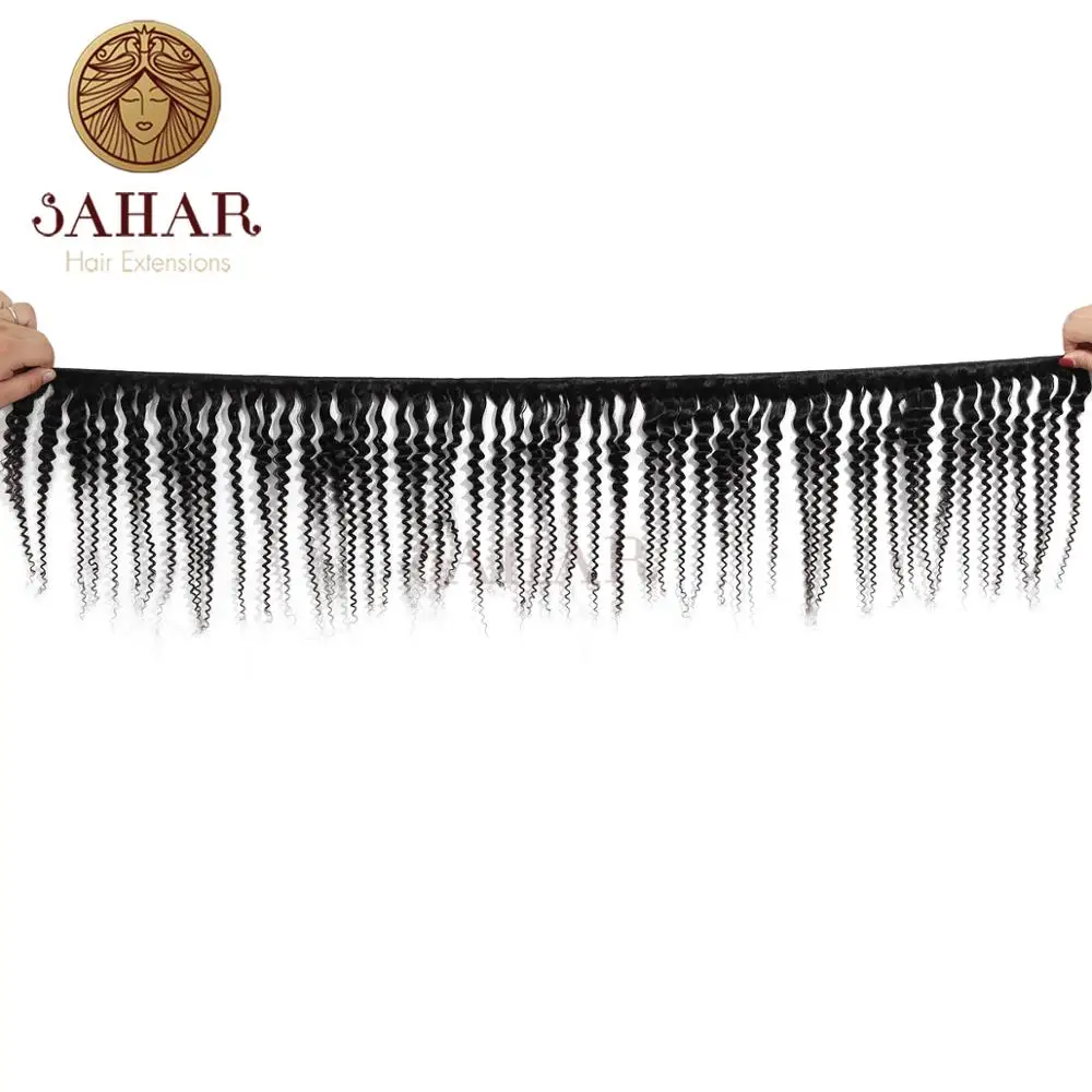 SAHAR волна воды человеческие волосы пучки с закрытием 4 шт./партия бразильские