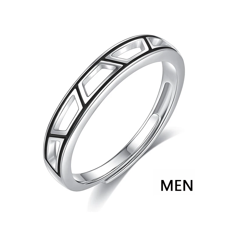 Кольца для влюбленных YIZIZAI кольцо с геометрическим рисунком женщин и мужчин