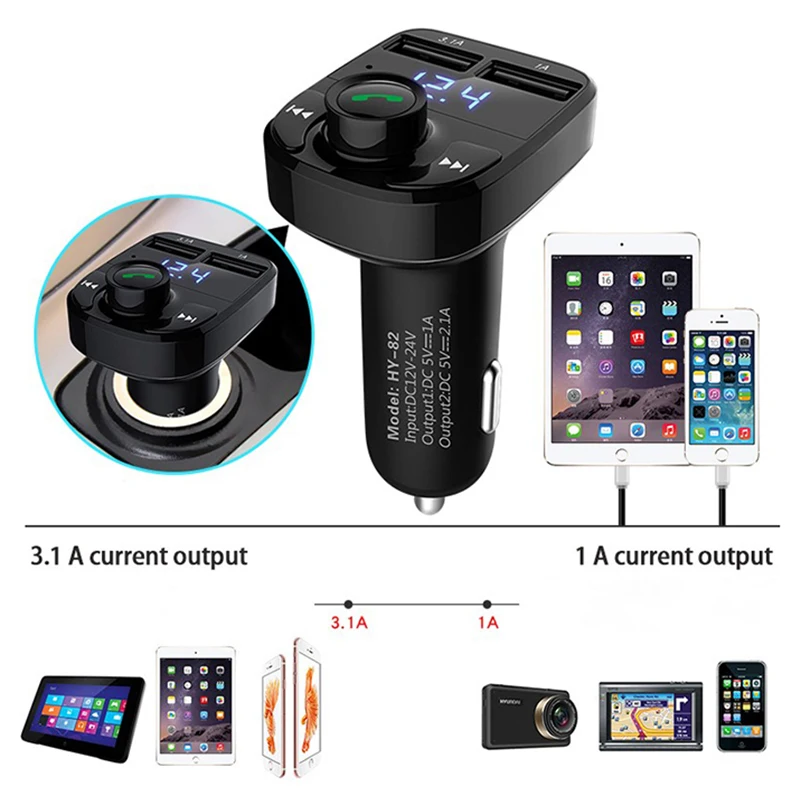Автомобильный Bluetooth Handsfree Универсальный телефон MP3 плеер FM передатчик