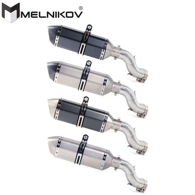 

Free Shipping Motorcycle Exhaust Middle Pipe Muffler Pipe Tube Slip On For Kawasaki Z900 Ninja900 Z 900 2017 - 2020 Exhaust