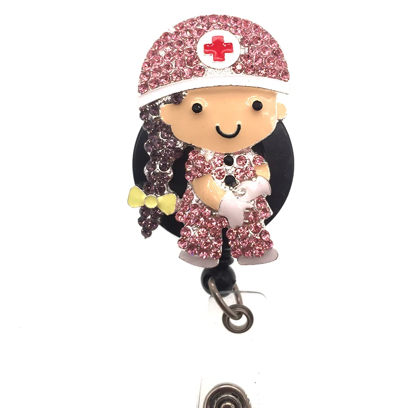 Выдвижной держатель для бейджа с именной картой медсестры|Брелоки| |