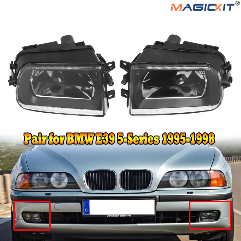 MagicKit переднего бампера Туман светильник для Bmw 5Ser E39 528i 540i 1995 1998 без лампочек авто