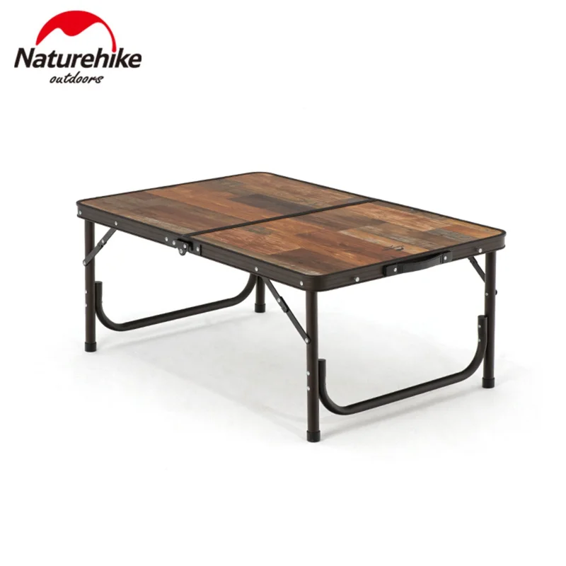 

Naturehike Outdoor Wood Foldable Camping Table Aluminum Ultralight Outdoor Folding Desk BBQ Furniture For Hiking Travel BBQ