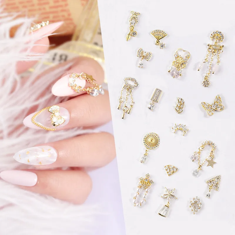 Высококачественная цепочка со звездами для наращивания ногтей аксессуары