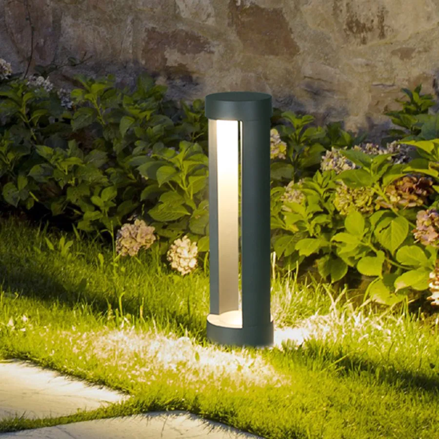 10W Outdoor Garden LED Lawn Light Waterproof Aluminum Post Lawn Lamps Landscape Garden Courtyard Villa Pathway Column Light
