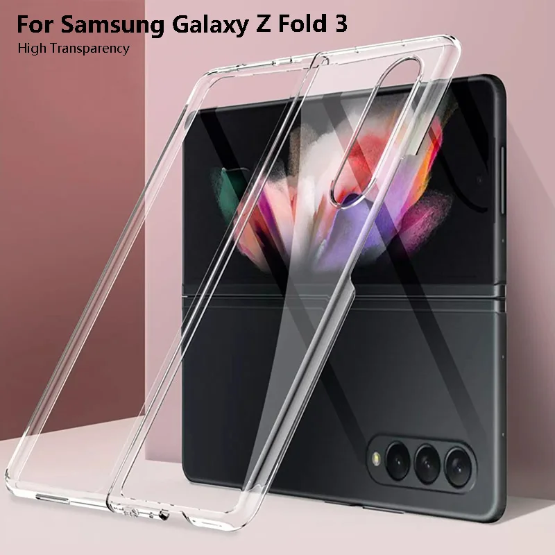 

Protective Case for Samsung Galaxy Z Fold 3 5G Front Back Cover Shockproof Transparent Phone Back Protector for Galaxy Z Fold3