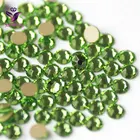YANRUO 2088NOHF перидот зеленый все размеры Стразы для рукоделия декоративные на ткани Яркие Камни