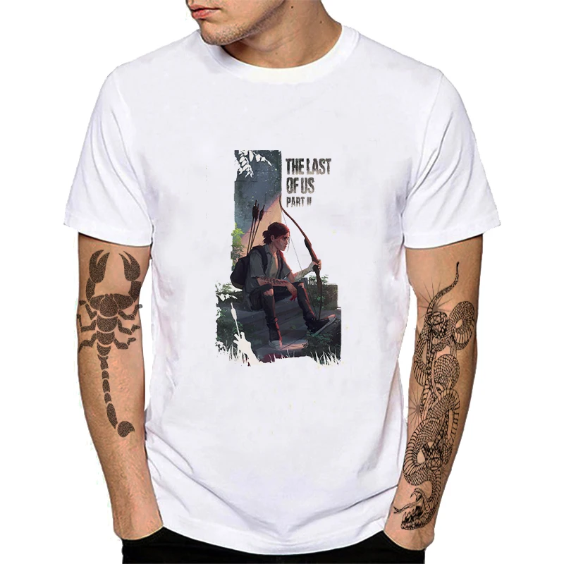 Последний из нас часть II футболка Ellie's Tattoo LOU Game Inspired модная с принтом жирафа