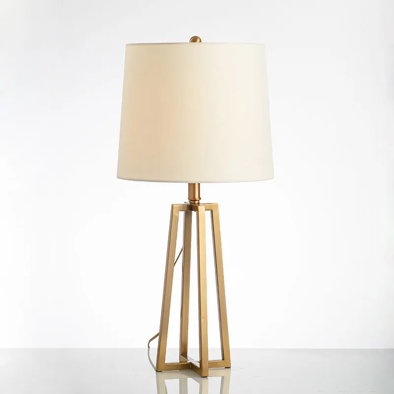 

Modern Gold Metal Table Lamp Luxury Nordic Table Lights For Hotel Home Bedroom Bedside Decoration Desk Light Fixture TA173