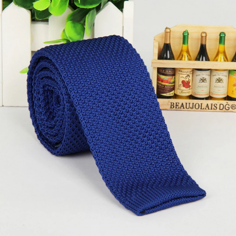 

Men Knitted Knit Leisure Striped Tie Fashion Skinny Slim Neck Ties For Men Skinny Woven Cravat Accessories narrow Necktie
