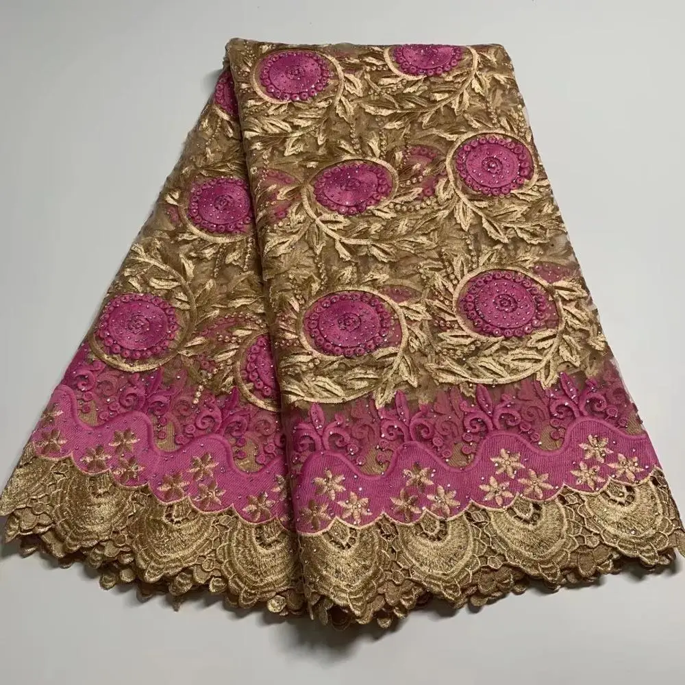 

African Lace Fabric 2020 High Quality Nigerian Swiss Voile In Switzerland Guipure Net Tulle Lace Fabrics For Wedding