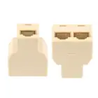 Разветвитель RJ45 для Ethernet-адаптера, Lan-кабеля, 1-2 способа, разветвитель для подключения к Интернету, соединитель, контактный Модульный штекер 2021