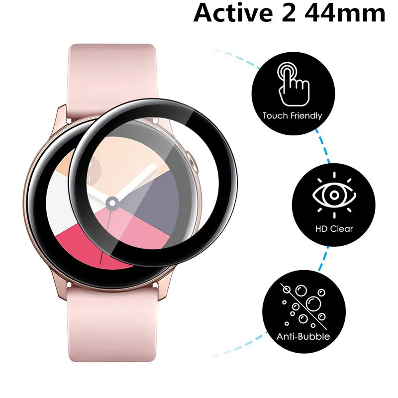 Защитная пленка для Samsung Galaxy Watch Active 2 40 мм 44 закаленное стекло 3D защита экрана