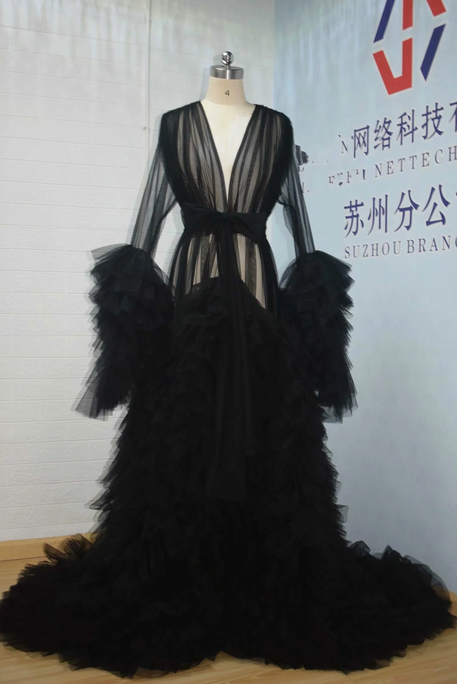 

New Real Picture Black Maternity Women Photo Shooting Dress Custom Made Party Prom Gowns Sleepwear Nightdress