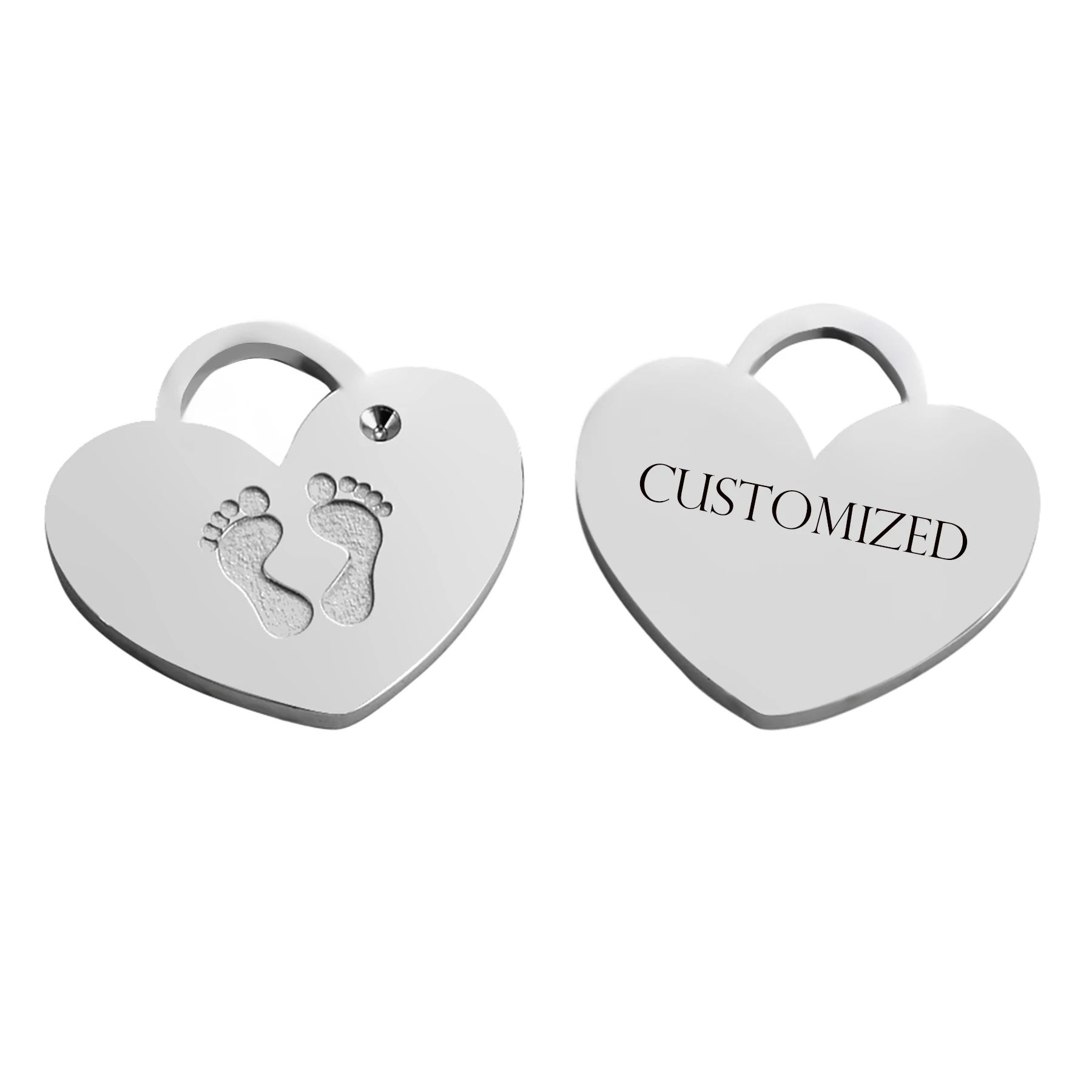 Подвеска из нержавеющей стали в форме сердца|Цепочки| |