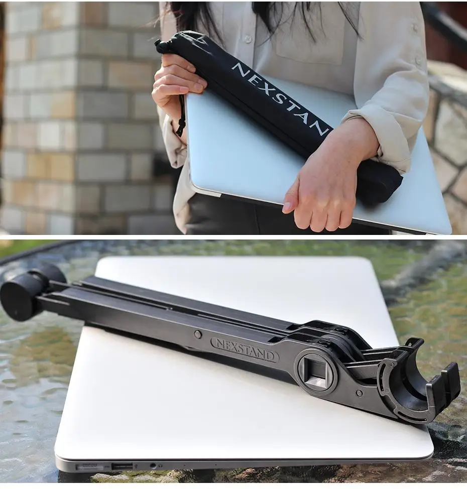 

Laptop Stand Folding Nylon Portable Adjustable Laptop Lapdesk Office Lapdesk Ergonomic Notebook Stand Supports Heavy Laptops