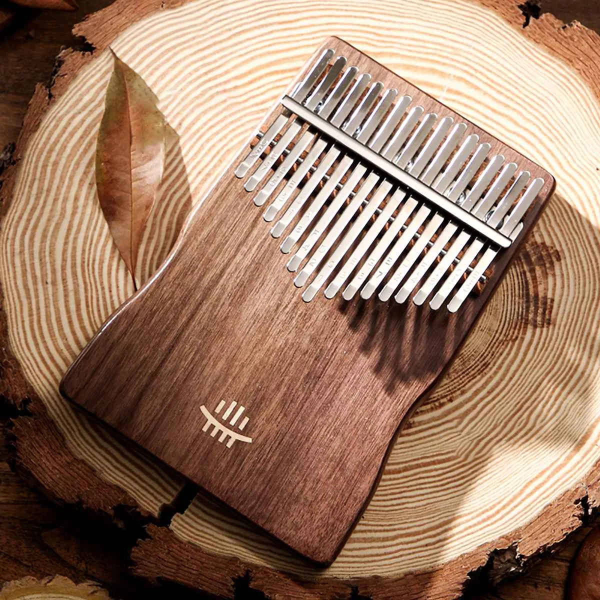 

17 Keys Kalimba Full Solid Finger Piano for Beginner Practical Wooden Mahogany Mbira Muscial Instrument Kalimba 17 for Kids Gift