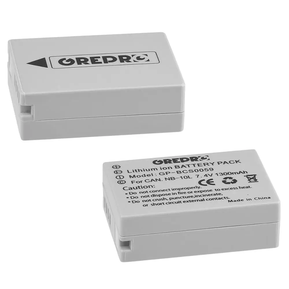 

1300 мА/ч, NB-10L NB10L Батарея для Canon NB10L, G1X, G15, G16, SX40HS, SX50HS, SX60HS, SX40, SX50, SX60 HS, L50 Батарея