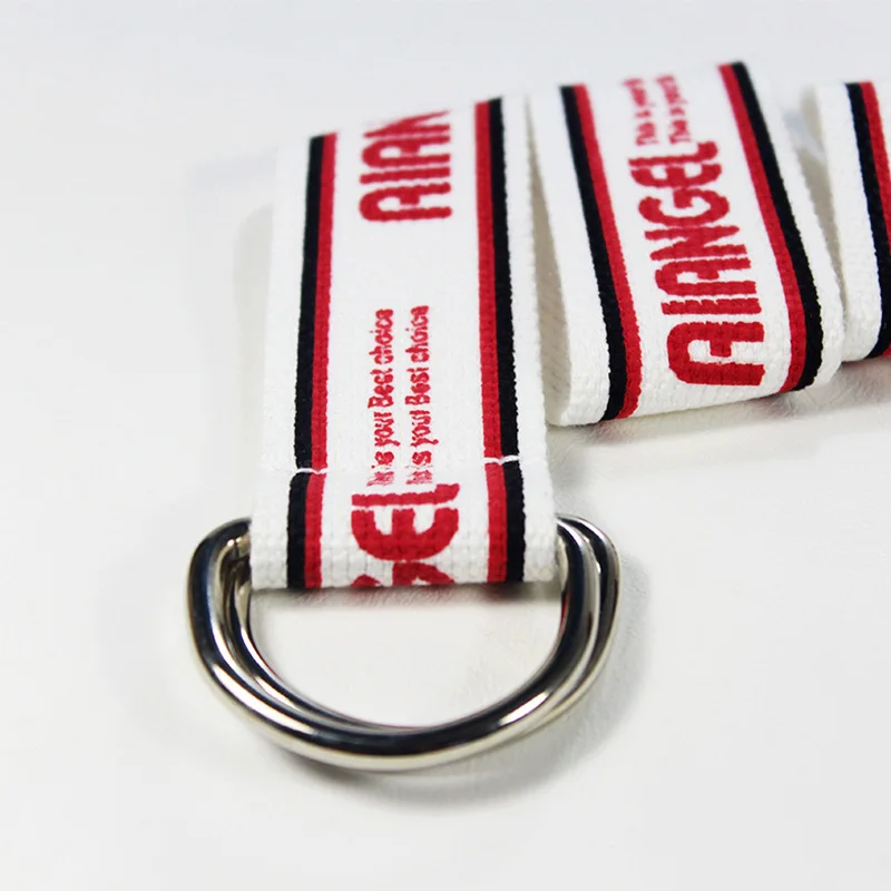 Женский нейлоновый тканевый широкий ремень женский с двойной петлей и пряжкой