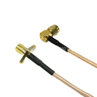 new modem coaxial cable rp sma male plug right angle to sma female jack panel connector rg316 cable 15cm 6 adapter
