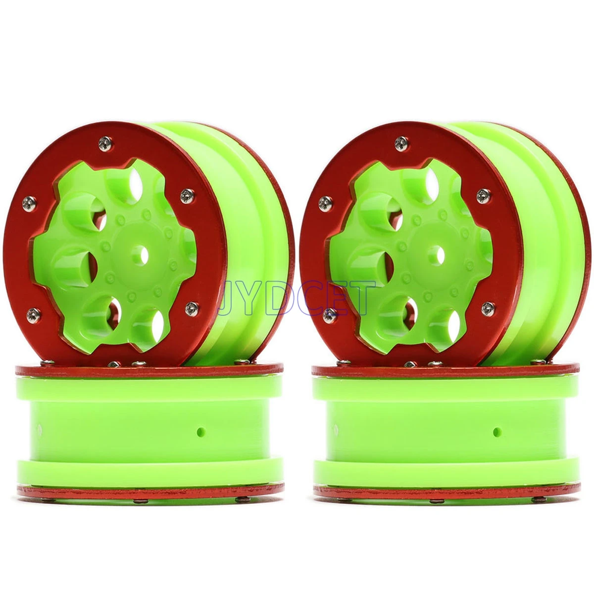 

4pcs Green Plastic 1.9" 8Hole 54*40*26 Beadlock Wheels Hub Tires For RC 1/10 Crawler Traxxas TRX-4 Tamiya CC01 Axial SCX10
