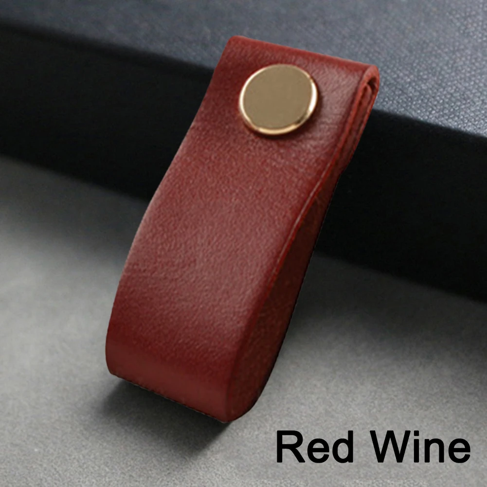 New Fashion Nordic Style Soft Genuine Leather Cabinet Drawer Door Pulls Cupboard Dresser Kitchen Handle Furniture Knobs | Обустройство
