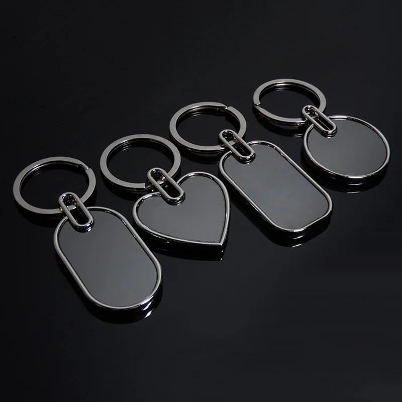 

1PCS Men's and Women's Creative Car Keychain Blank Alloy Keychain Advertising Promotion Party Small Gift S78
