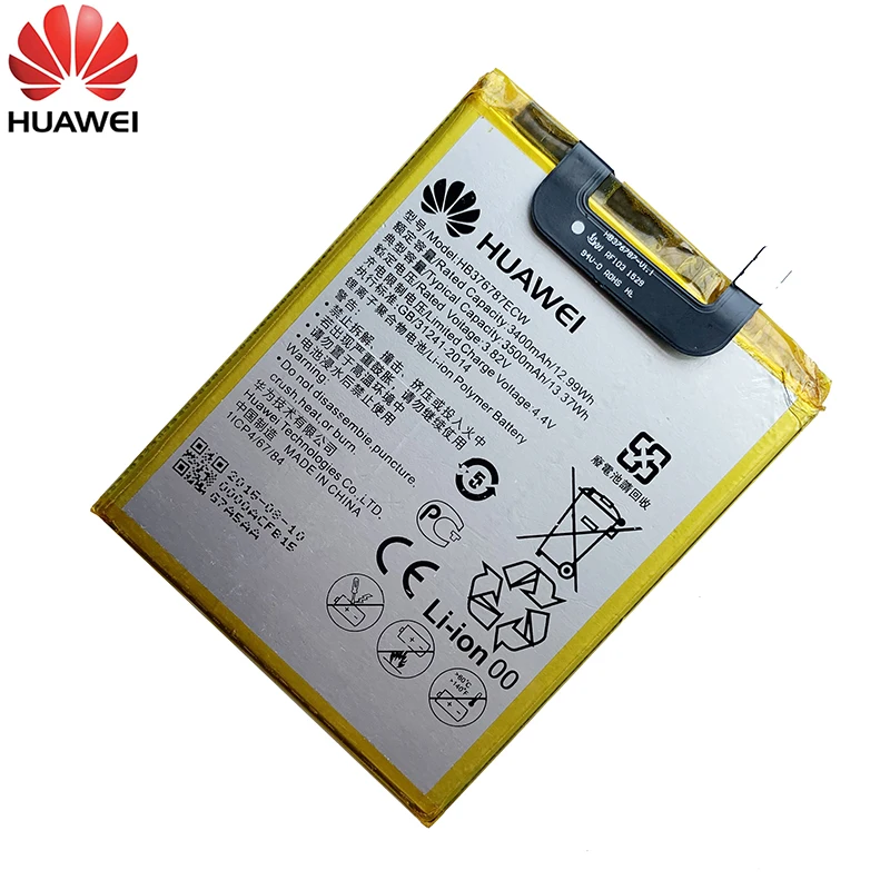 100% Оригинальная Аккумуляторная батарея Hua Wei HB376787ECW 3500 мАч для Huawei Honor V8 V 8 |