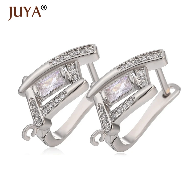 Швензы Золотые серебряные розовые золотые черные медные циркониевые сережки