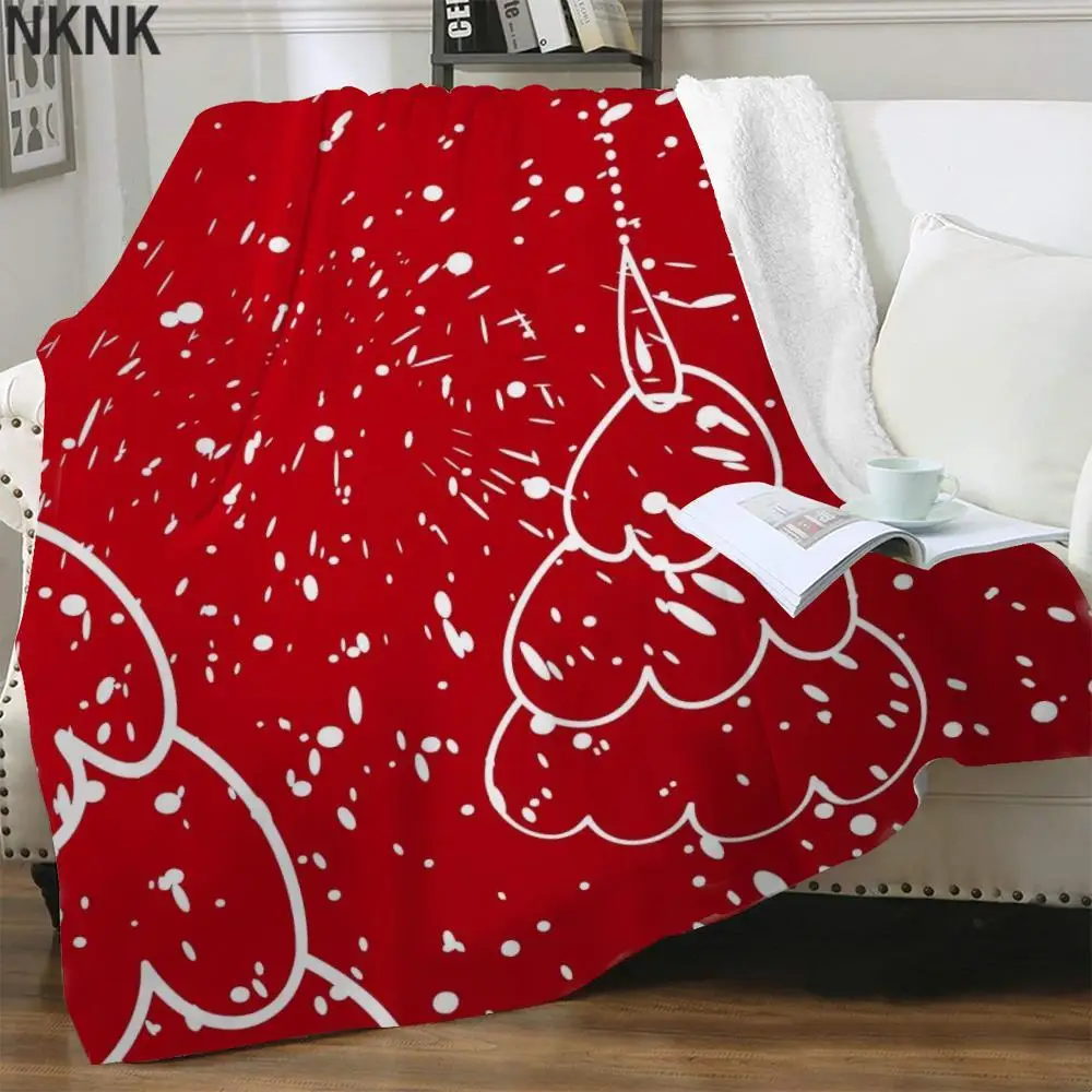 

NKNK Christmas Blankets Trees Thin Quilt Graphics Blankets For Beds Painting Plush Throw Blanket Sherpa Blanket Animal Premium