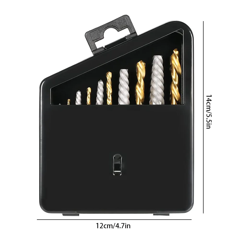 

10pcs Damaged Screw Extractor Drill Bit Set Easily Take Out Broken Screw Left Hand Drill Bit Set Cobalt Drill Bit Sets Tools New
