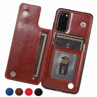 premium pu leather case for samsung galaxy s20 s10 s9 s8 plus ultra s10e s7 edge note 10 pro card slots magnetic shockproof case