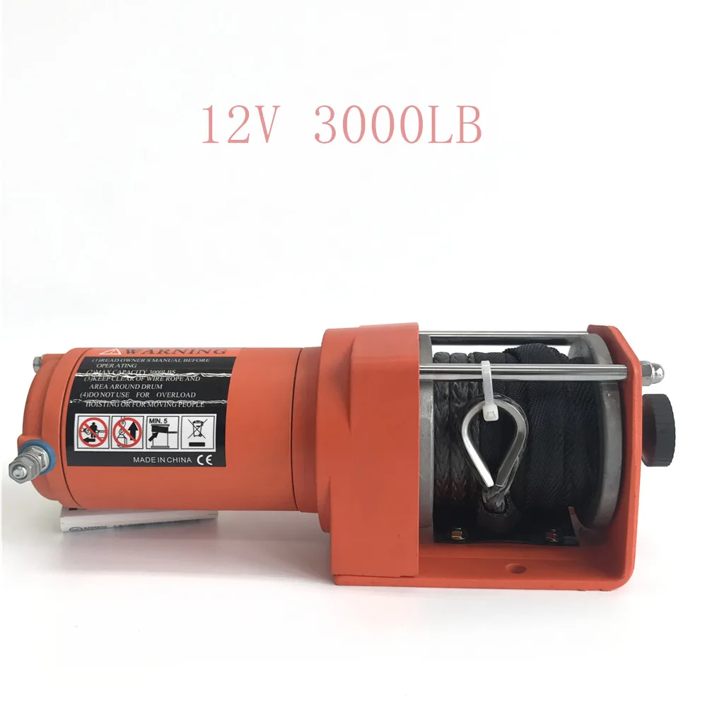 12v дистанционный пульт набор электрическая лебедка 3000lb тяжелый режим работы