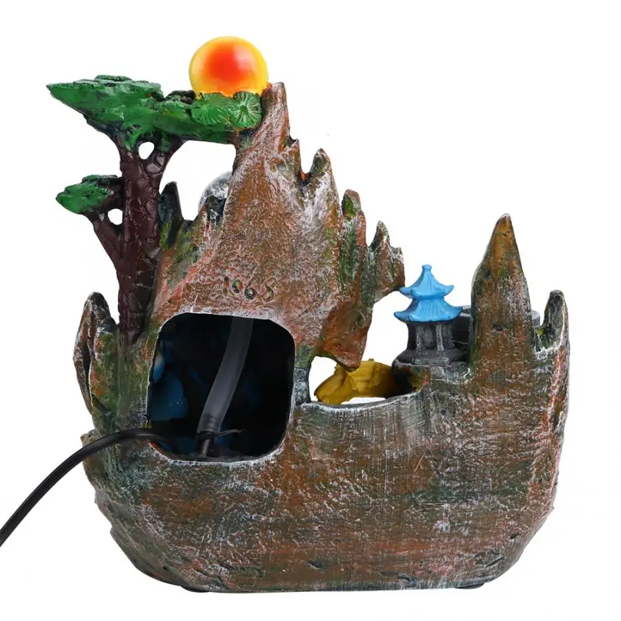 Фэн-шуй украшение настольный фонтан водопад рокерский пейзаж с эффектом