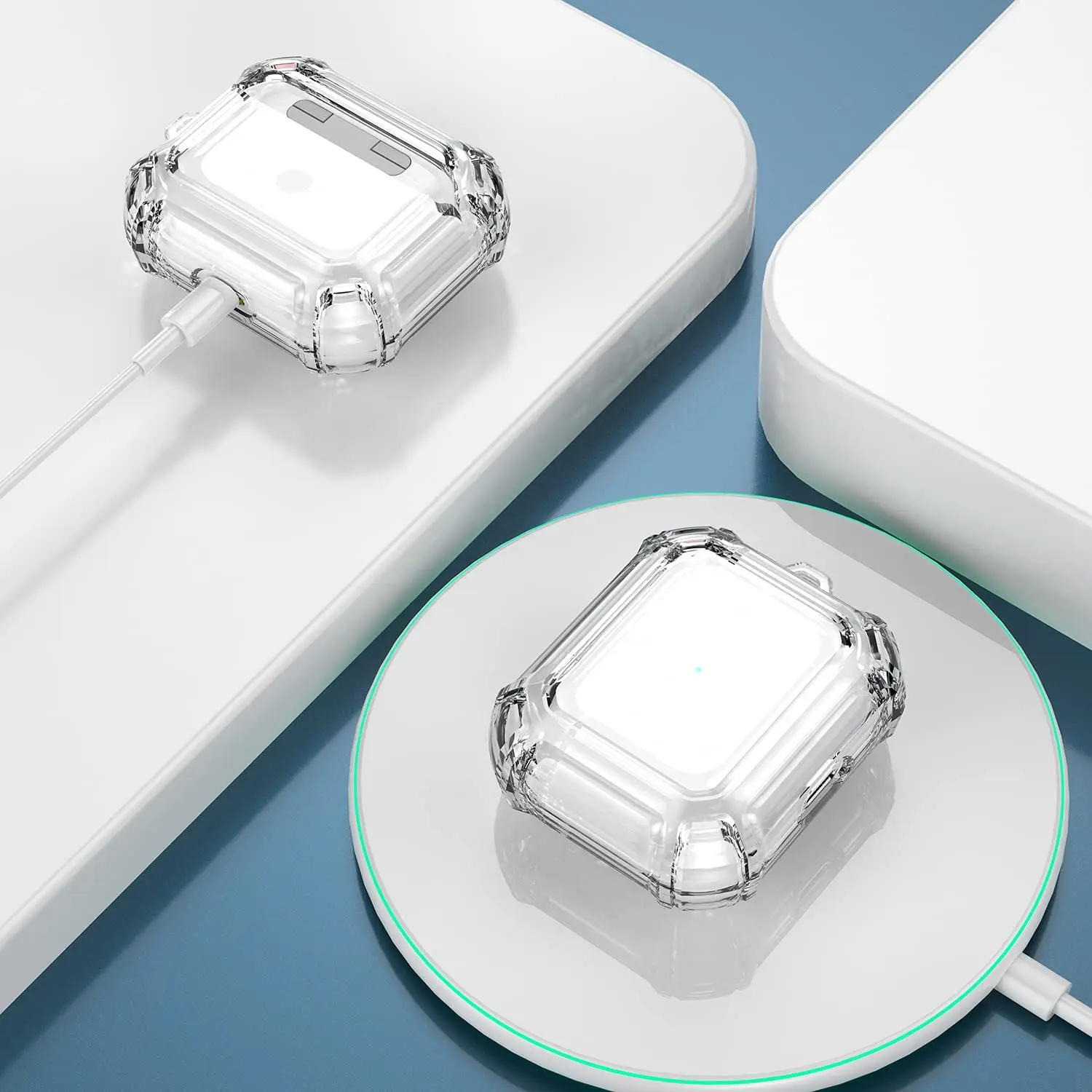 Новый прозрачный чехол для 2021 AirPods 3 противоударный защитный ультратонкий