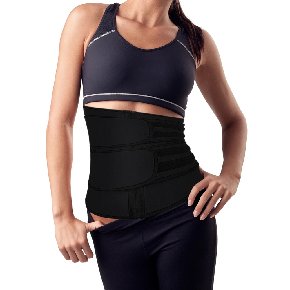 

Women Waist Trainer Neoprene Sweat Waist Trimmer Corset Cincher Body Shaper Fitness Workout Sport Girdle Slimming 2021