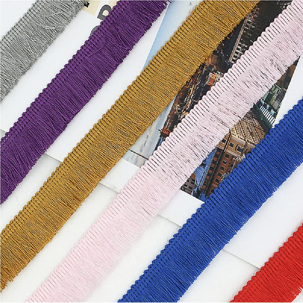 Короткая бахрома с кисточками из полиэстера 25 ярдов/партия подвесная для