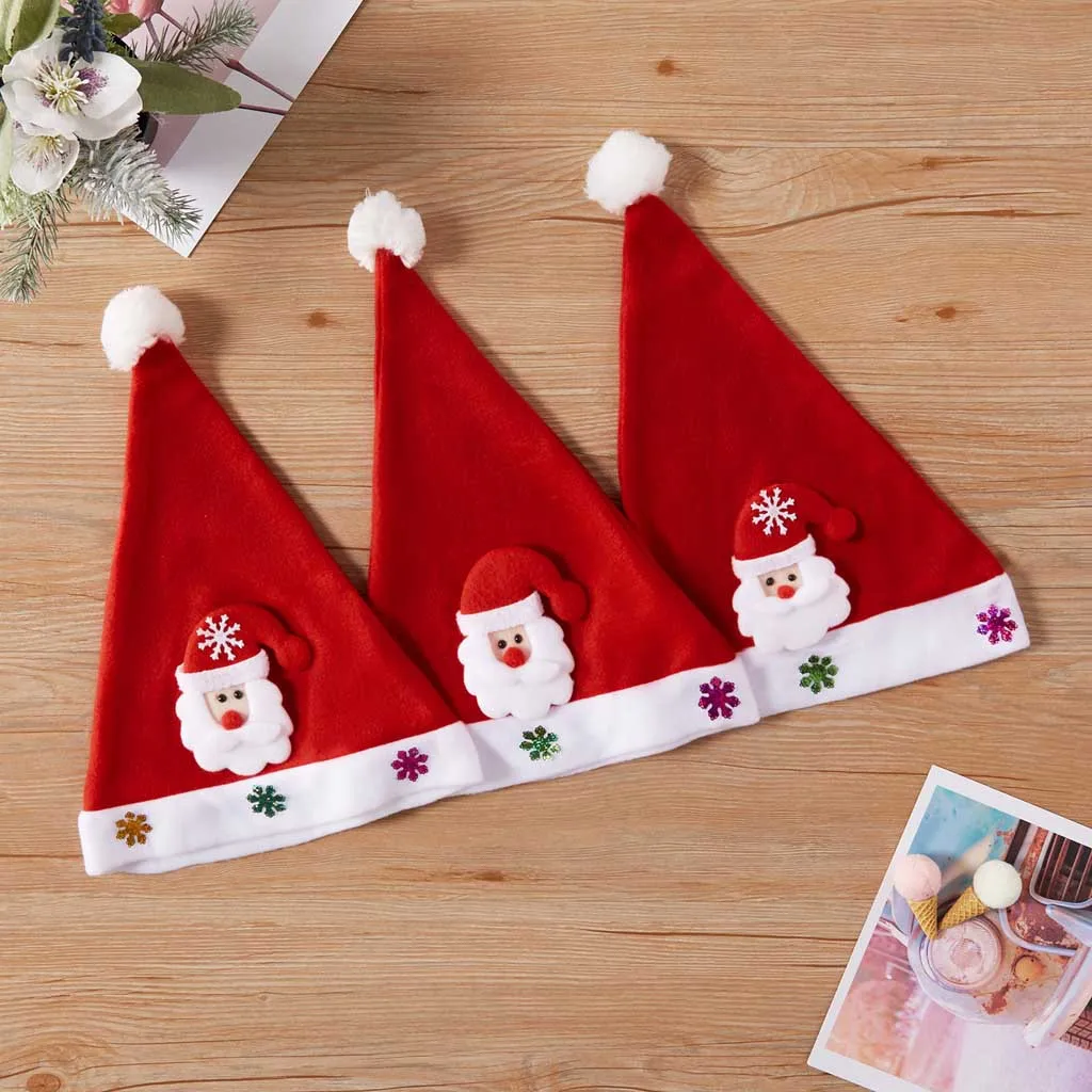 Женская рождественская шляпа с блестками Рождественская украшение на Рождество