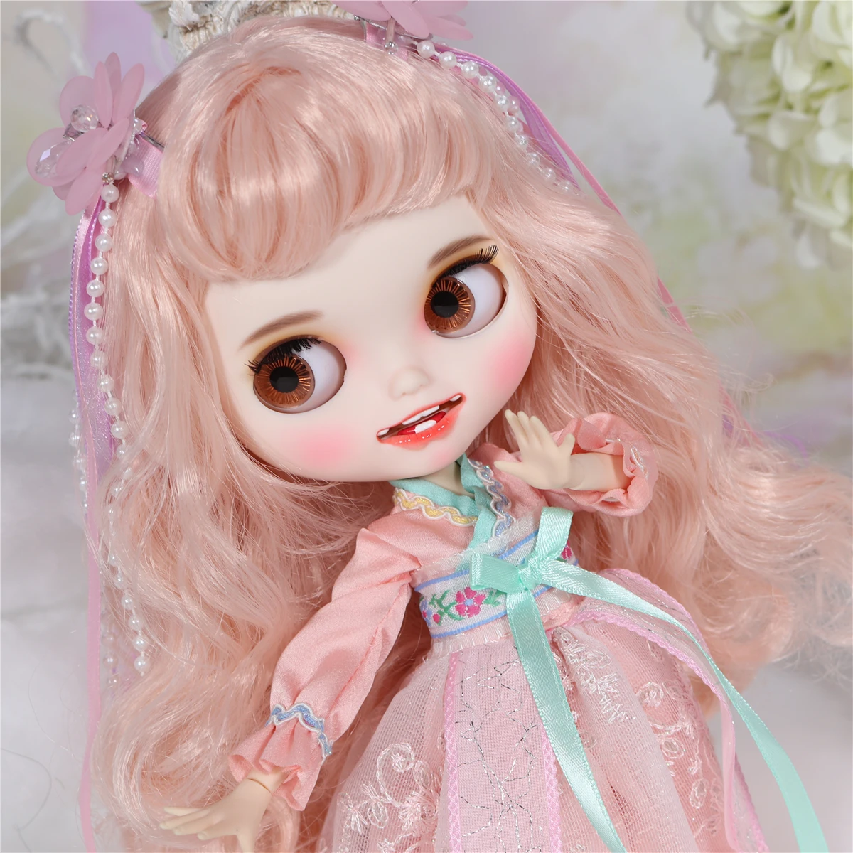 Ледяная фабрика шарнирная кукла blyth игрушка на заказ с одеждой обувь головной