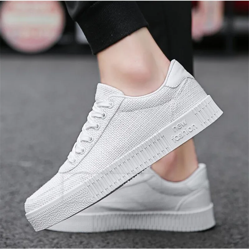 Fashion Men Sneakers 2019 New Linen Lace-up Canvas Shoes Mens Footwear Plimsolls Breathable Sneaker Casual zaptillas hombr | Обувь