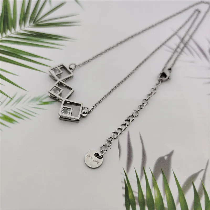 Xinxuanmei индийские ювелирные наборы серьги и ожерелья Ювелирные из нержавеющей