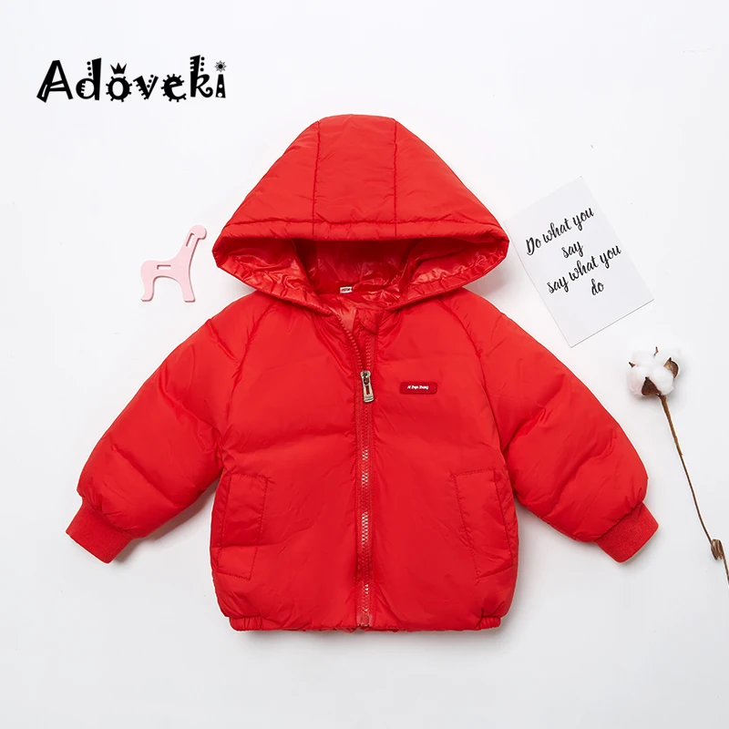 Adoveki/Новинка 2019 года зимняя хлопковая куртка для девочек и мальчиков зимние