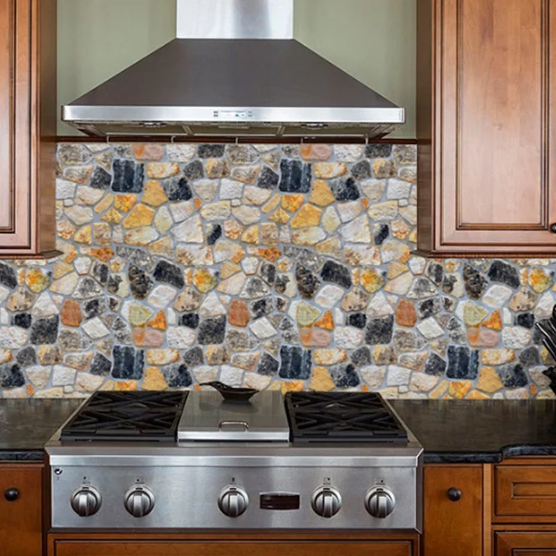 Каменные кирпичные настенные наклейки для гостиной спальни шкафа столовой