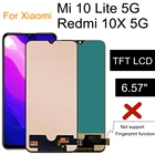 TFT-экран 6,57 дюйма для Xiaomi Redmi 10X Pro 5G M2004J7BC, ЖК-дисплей, сенсорный экран, дигитайзер для Mi 10 Lite, 5G M2002J9GLCD дисплей