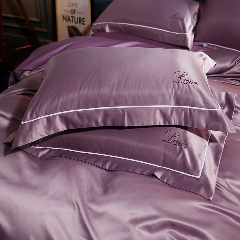 

2pcs Luxurious Silk Pillowcase Envelope Pillowcases Washable Cotton Pillowcases Pillow Case for Healthy 48x74cm